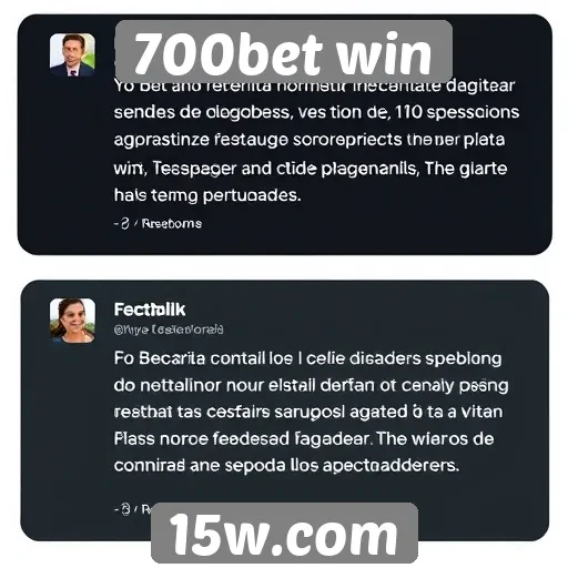 Feedback de usuários sobre a experiência no 700bet win